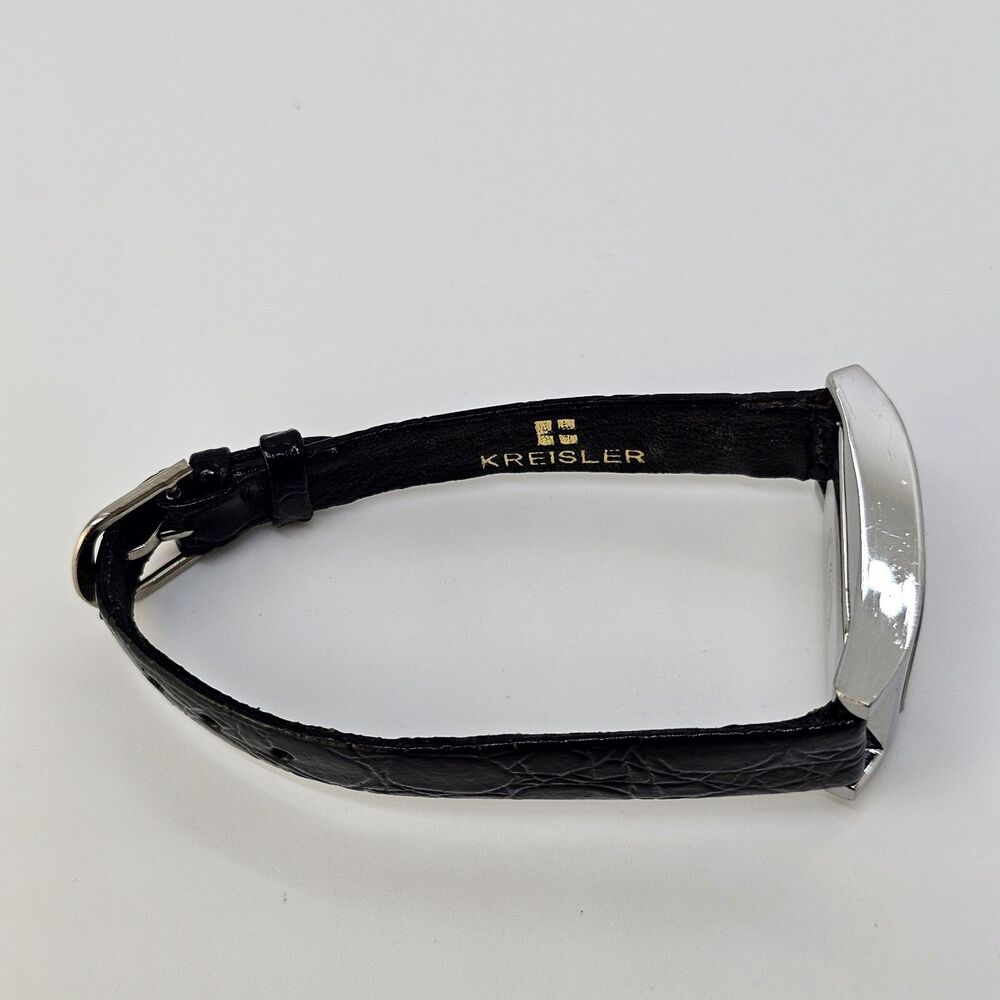 Guess Women's Watch 17MM Gray Case Gray Dial New Black Leather Bands New Battery - Picture 10 of 13